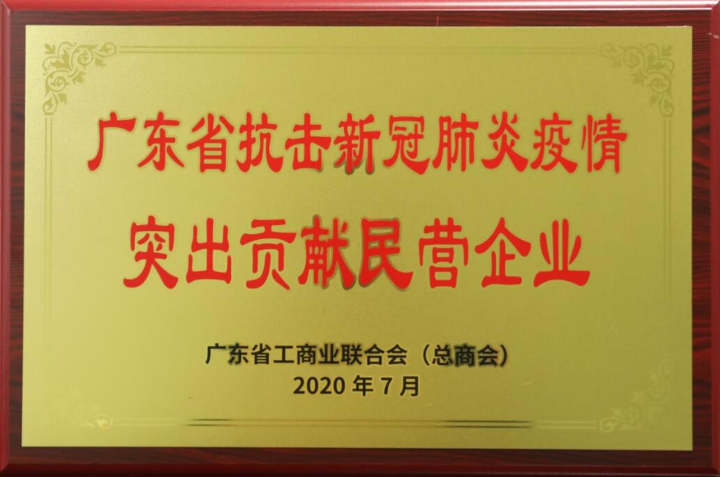 2020年廣東省抗擊新冠肺炎疫情突出貢獻(xiàn)民營企業(yè)